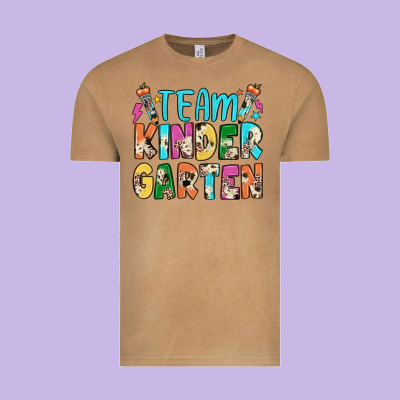 Team Kindergarten Vintage Tee Designed By Jahusdesignshop
