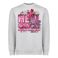 Heal Cancer For Nothing Is Impossible With God Luk Heavyweight Sweatshirt | Teevron