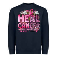 Navy heal cancer for nothing is impossible with god luk Heavyweight Sweatshirt - Artiststas