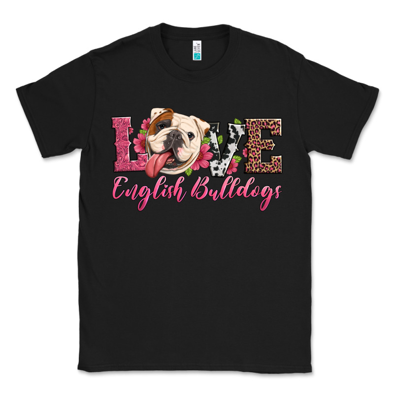 Love English Bulldogs Classic Tee by Artiststas | Teevron