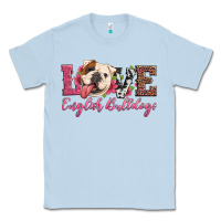 Dusty Blue love english bulldogs Classic Tee - Artiststas