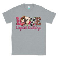 Heather Grey love english bulldogs Classic Tee - Artiststas