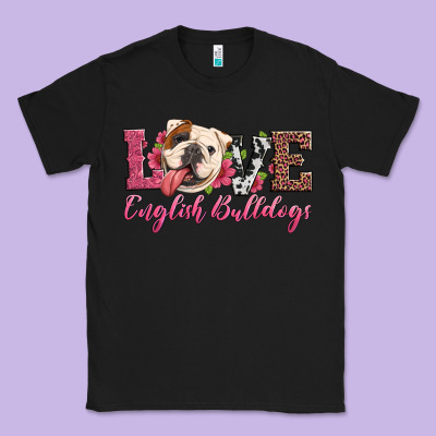 Love English Bulldogs Classic Tee Designed By Artiststas