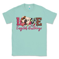 Seafoam love english bulldogs Classic Tee - Artiststas