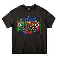 Asphalt autism mom checkered flag Heavy Core Tee - Zillion Design Studio