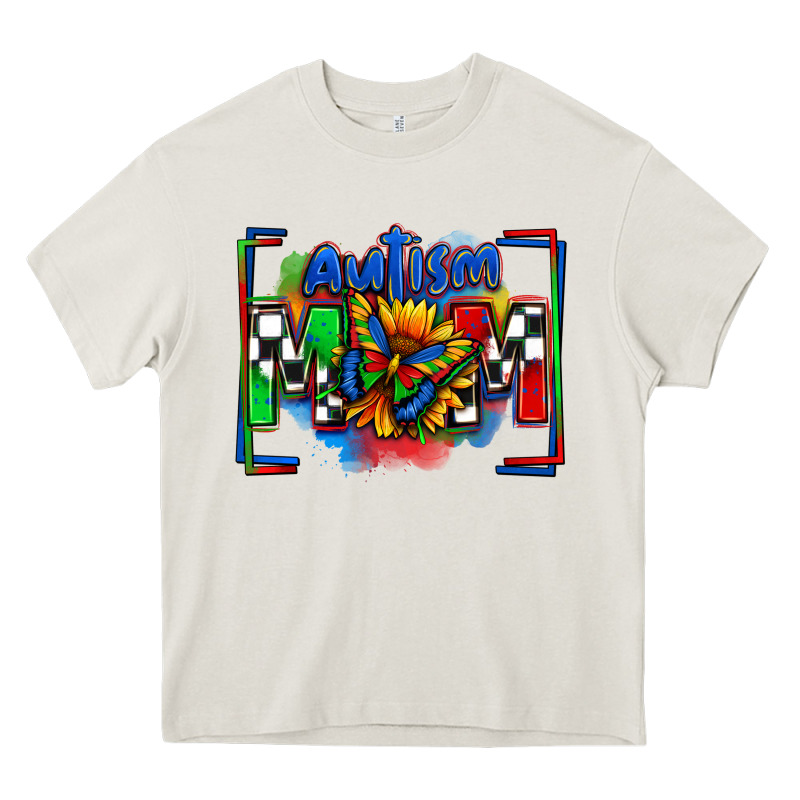 Autism Mom Checkered Flag Heavy Core Tee by Zillion Design Studio | Teevron
