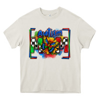 Cream autism mom checkered flag Heavy Core Tee - Zillion Design Studio