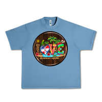 Pebble Blue dominican republic coasters Urban Heavy Tee - AdoDesignShop