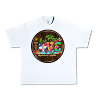 White dominican republic coasters Urban Heavy Tee - AdoDesignShop