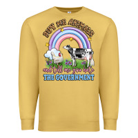 Antique Gold buy me animals and tell me you hate the government Premium Sweatshirt - LillyAllenDesigns