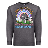 Charcoal Heather buy me animals and tell me you hate the government Premium Sweatshirt - LillyAllenDesigns