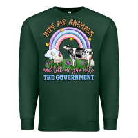 Sports Green buy me animals and tell me you hate the government Premium Sweatshirt - LillyAllenDesigns