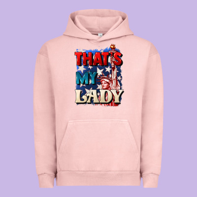 Thats My Lady 4th Of July Urban Hoodie Designed By Cowgirlartshop