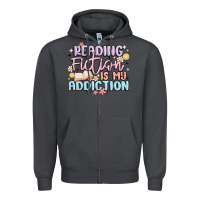Smoke reading fiction is my addiction Zipper Hoodie - MaliasSmallBusiness