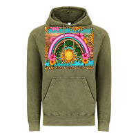 Vintage Olive summer rainbow Vintage Hoodie - HRA Design Shop