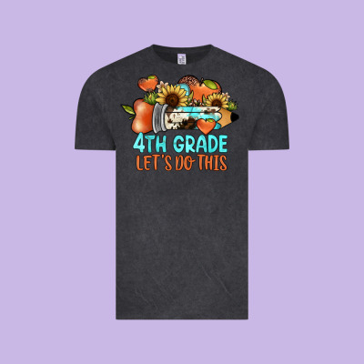 4th Grade Let's Do This Vintage Tee Designed By Jahusdesignshop