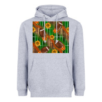 Heather Grey american football with sunflower tumbler Heavyweight Hoodie - BundleAndBundleShop