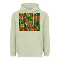 Matcha american football with sunflower tumbler Heavyweight Hoodie - BundleAndBundleShop