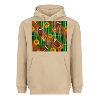 American Football With Sunflower Tumbler Heavyweight Hoodie | Teevron