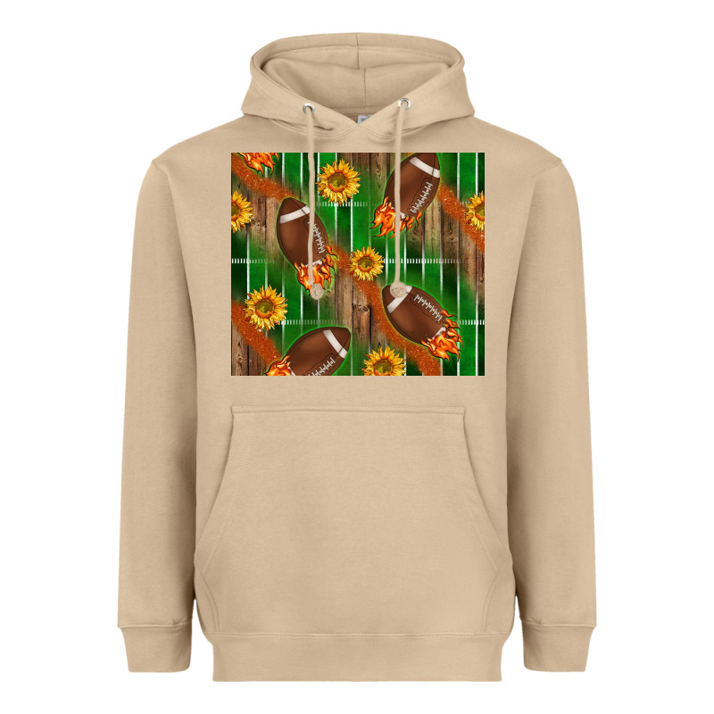 American Football With Sunflower Tumbler Heavyweight Hoodie by BundleAndBundleShop | Teevron