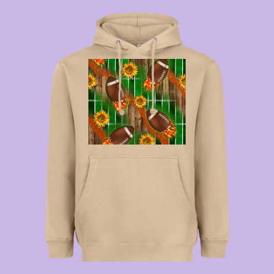 American Football With Sunflower Tumbler Heavyweight Hoodie Designed By Bundleandbundleshop