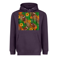 Plum american football with sunflower tumbler Heavyweight Hoodie - BundleAndBundleShop