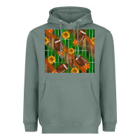 Sage american football with sunflower tumbler Heavyweight Hoodie - BundleAndBundleShop