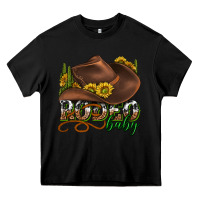Black rodeo baby western Heavy Core Tee - texasbilliewilder