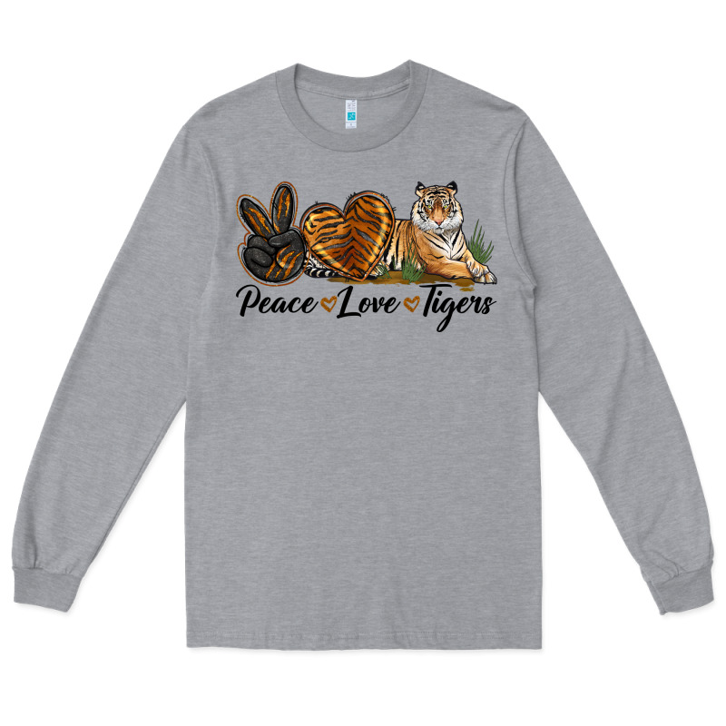 Peace Love Tigers Long Sleeve Tee by LillyAllenDesigns | Teevron