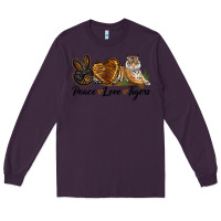 Plum Peace Love Tigers Long Sleeve Tee - LillyAllenDesigns