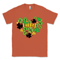 Copper lucky heart shaped clover Classic Tee - AdoDesignShop