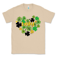 Mushroom lucky heart shaped clover Classic Tee - AdoDesignShop