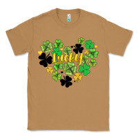 Lucky Heart Shaped Clover Classic Tee | Teevron