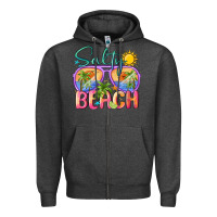 Salty Beach Zipper Hoodie | Teevron