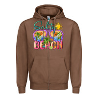 Chestnut salty beach Zipper Hoodie - MaliasSmallBusiness