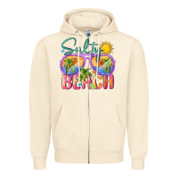 Sandshell salty beach Zipper Hoodie - MaliasSmallBusiness