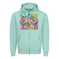 Seafoam salty beach Zipper Hoodie - MaliasSmallBusiness