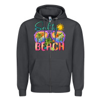 Smoke salty beach Zipper Hoodie - MaliasSmallBusiness
