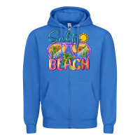 True Royal salty beach Zipper Hoodie - MaliasSmallBusiness
