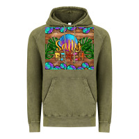 Vintage Olive salty beach Vintage Hoodie - HRA Design Shop
