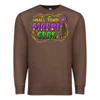 Chestnut small town mardi gras Premium Sweatshirt - LillyAllenDesigns