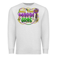 Oatmeal Heather small town mardi gras Premium Sweatshirt - LillyAllenDesigns