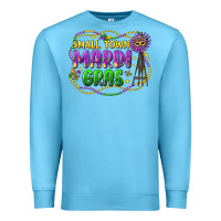 Ocean Blue small town mardi gras Premium Sweatshirt - LillyAllenDesigns