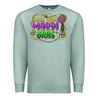 Seafoam small town mardi gras Premium Sweatshirt - LillyAllenDesigns