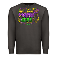 Smoke small town mardi gras Premium Sweatshirt - LillyAllenDesigns