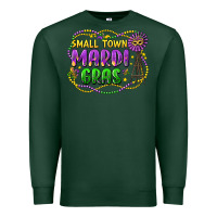 Sports Green small town mardi gras Premium Sweatshirt - LillyAllenDesigns