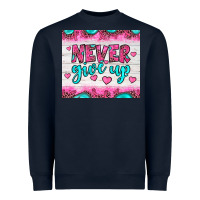 Navy never give up Heavyweight Sweatshirt - JahusDesignShop