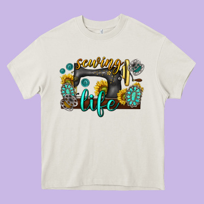 Sewing Life Western Heavy Core Tee Designed By Texasbilliewilder