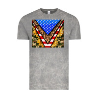 Cloud Rock american sunflower and camouflage Vintage Tee - AdoDesignShop