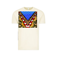 Vintage Arctic american sunflower and camouflage Vintage Tee - AdoDesignShop